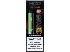 HQD Cuvie Plus 2.0 Mint Tobacco flavored disposable vape device.