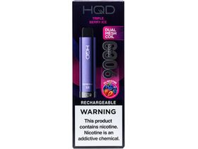 HQD Cuvie Plus Triple Berry Ice flavored disposable vape device.