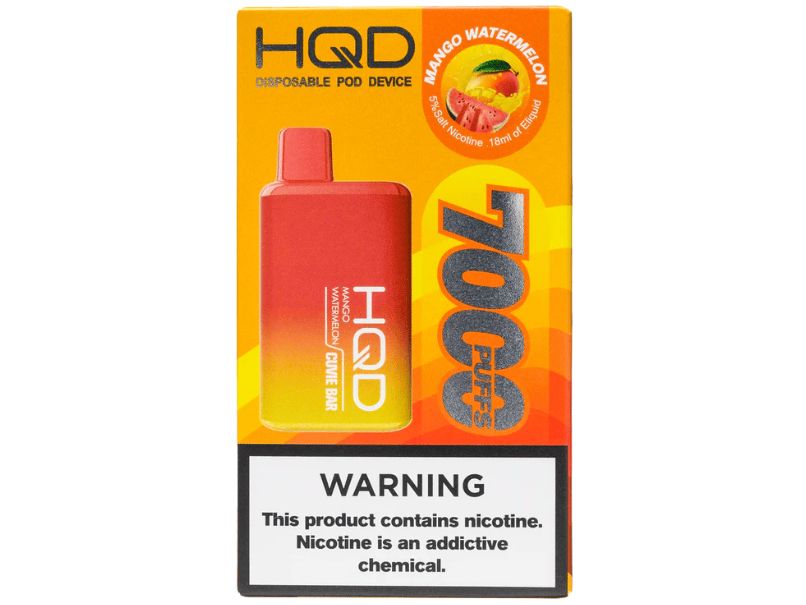 HQD Cuvie Bar - Mango Watermelon flavor disposable vape device Box