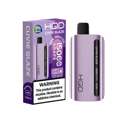 Hqd Cuvie Glaze Disposable Vape 12000 - Grape