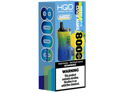 HQD Cuvie Mars Blueberry Lemonade disposable vape device box