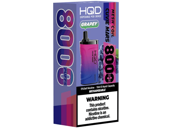 HQD Cuvie Mars disposable vape Grapey flavored 