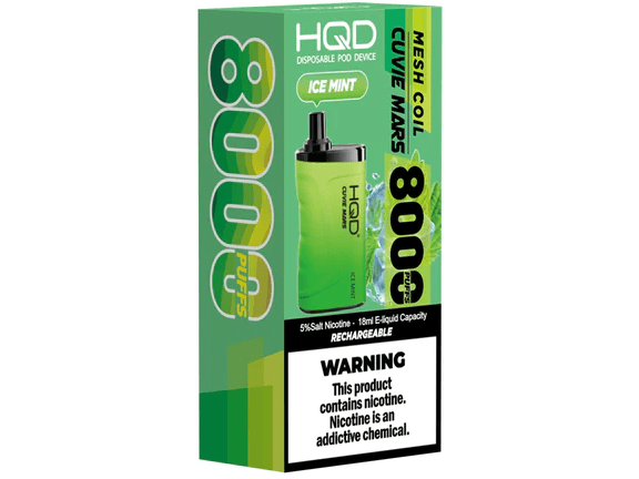 HQD Cuvie Mars Ice Mint Disposable vape device