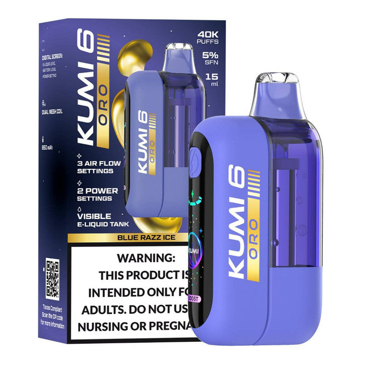 Blue Razz Ice - Kumi 6 Oro 40k Disposable