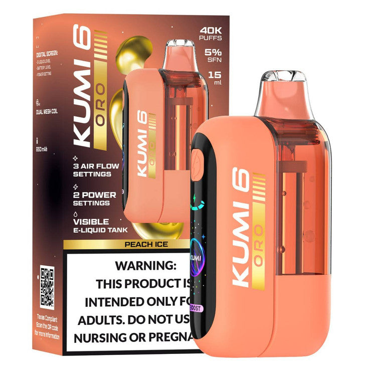 Peach Ice - Kumi 6 Oro 40k Disposable