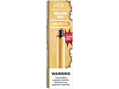 HQD Cuvie Plus Melon Ice disposable vape pod original box