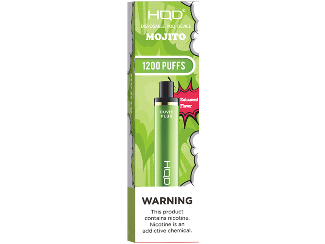 HQD Cuvie Plus Mojito disposable vape pod original box