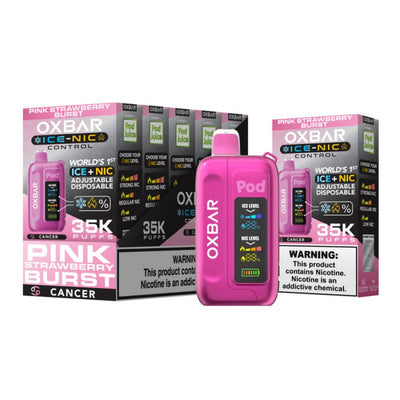 Pink Strawberry Burst - Oxbar Ice-Nic Control 35K Disposable
