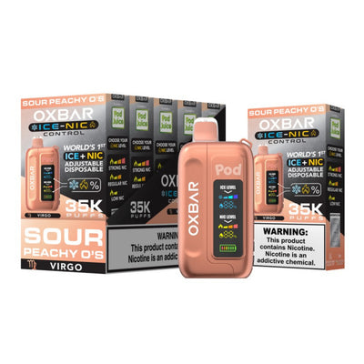 Sour Peachy O's - Oxbar Ice-Nic Control 35K Disposable