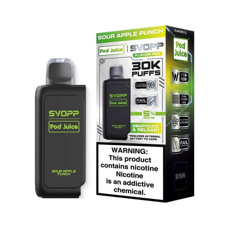 Sour Apple Punch - Oxbar X Pod Juice Svopp 30k Disposable Pod