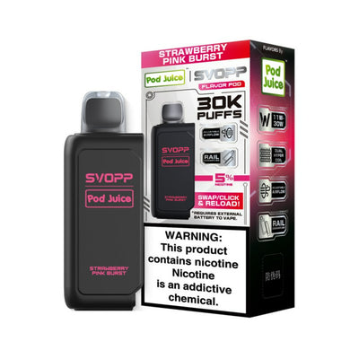 Strawberry Pink Burst - Oxbar X Pod Juice Svopp 30k Disposable Pod