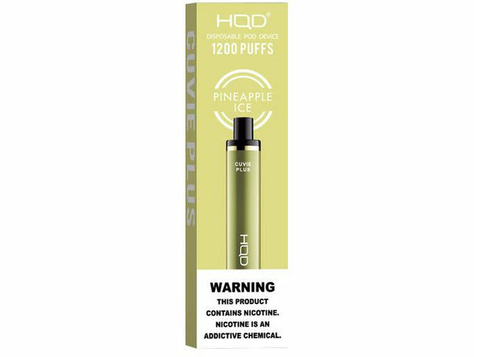 HQD Cuvie Plus Pineapple Ice disposable vape pod original box