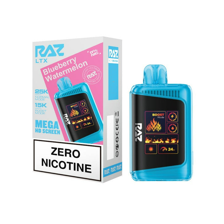 Blueberry Watermelon - Raz LTX DC25000 Zero Nicotine Disposable