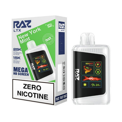 New York Mint - Raz LTX DC25000 Zero Nicotine Disposable