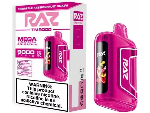 Raz TN9000 Disposable Vape Pineapple Passionfruit Guava