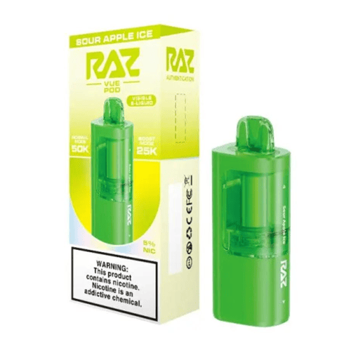 Sour Apple Ice - Raz Vue 50K Disposable POD