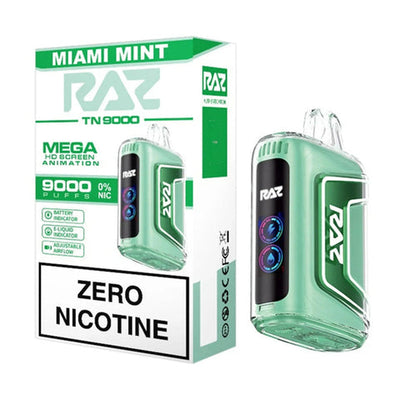 Miami Mint - Raz TN9000 Zero Nicotine Disposable