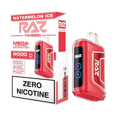 Watermelon Ice - Raz TN9000 Zero Nicotine Disposable