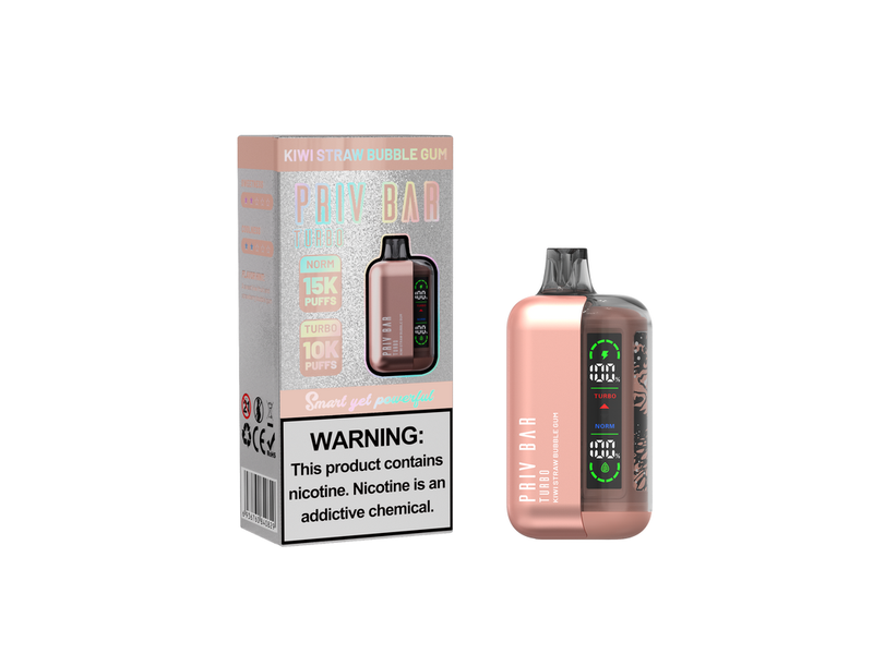 Kiwi Straw Bubblegum - Priv Bar Turbo