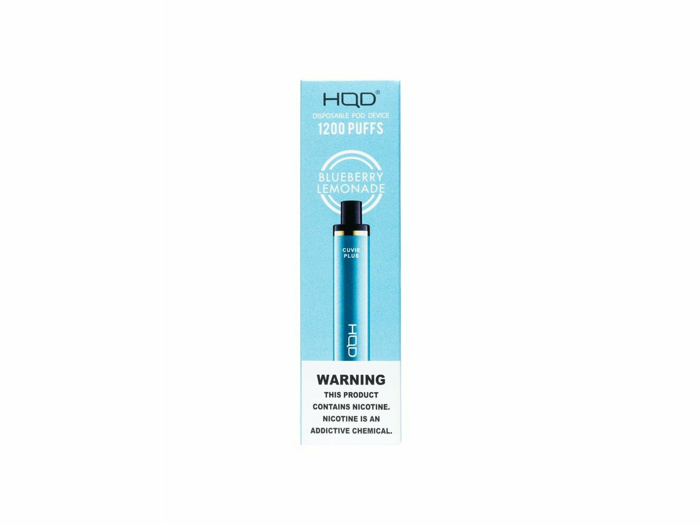 HQD  Cuvie Plus Blueberry Lemonade disposable vape box