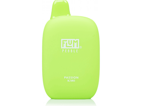 Flum Pebble Passion Kiwi flavored disposable vape device