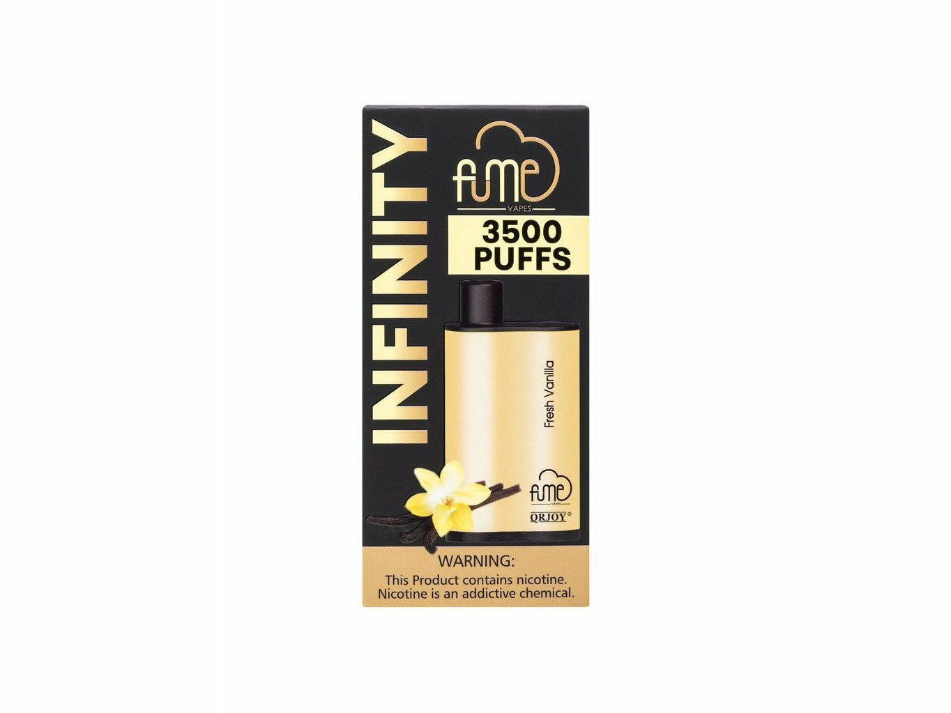 Fume Fresh Vanilla size Infinity disposable vape device box