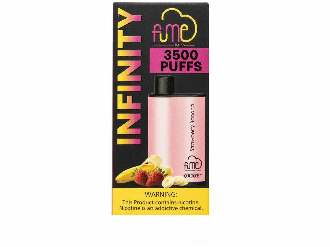 Fume Infinity Strawberry Banana Disposable vape pod box