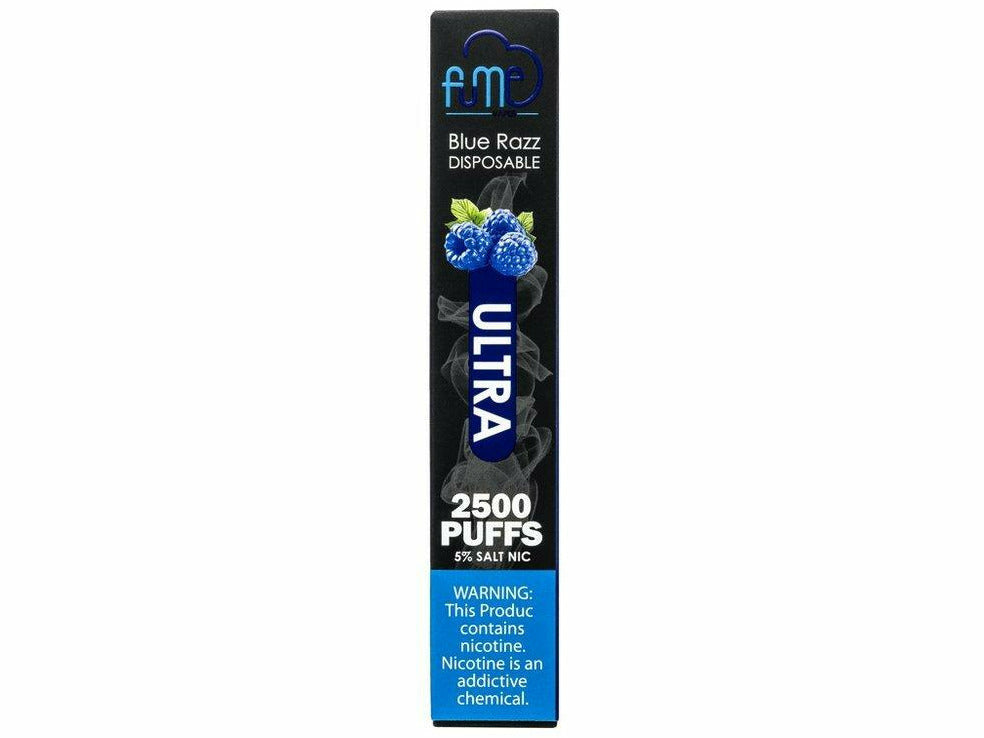 Fume Blue Razz size Ultra disposable vape device box